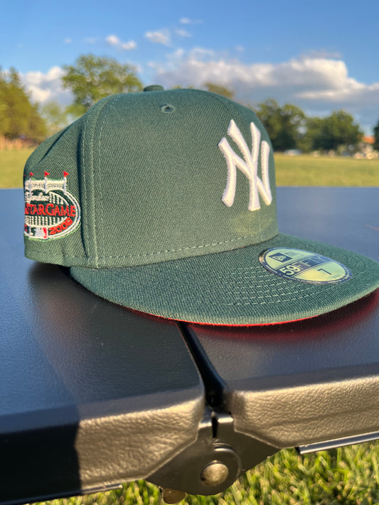 NEW YORK YANKEES 2008 ALL STAR GAME 𝔑𝔒 ℭ𝔒𝔐𝔓; FITTED [Size 7 + 7 3/8]