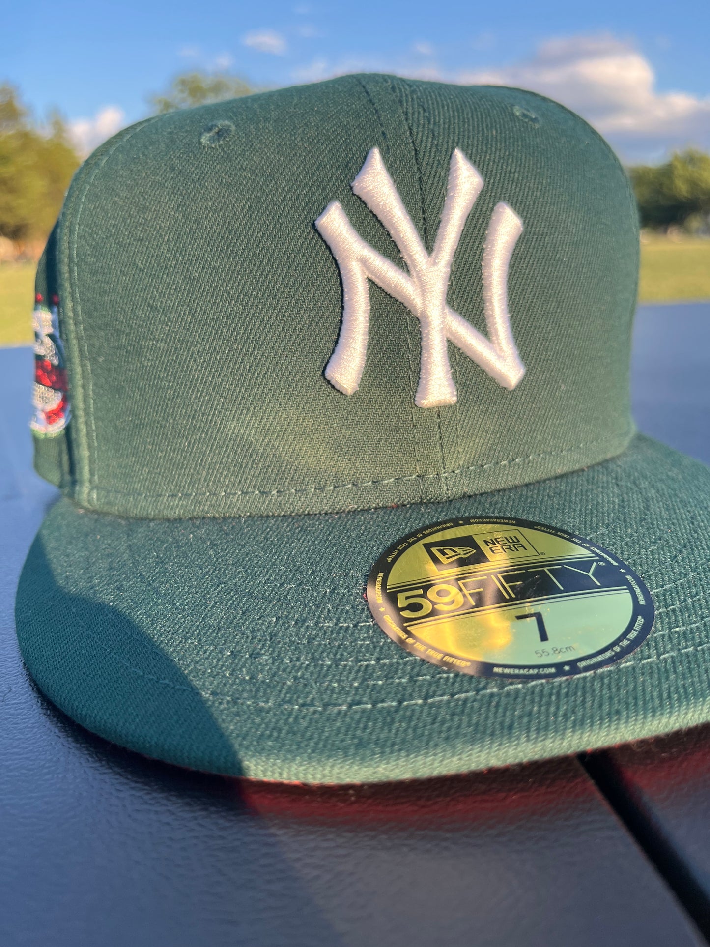 NEW YORK YANKEES 2008 ALL STAR GAME 𝔑𝔒 ℭ𝔒𝔐𝔓; FITTED [Size 7 + 7 3/8]