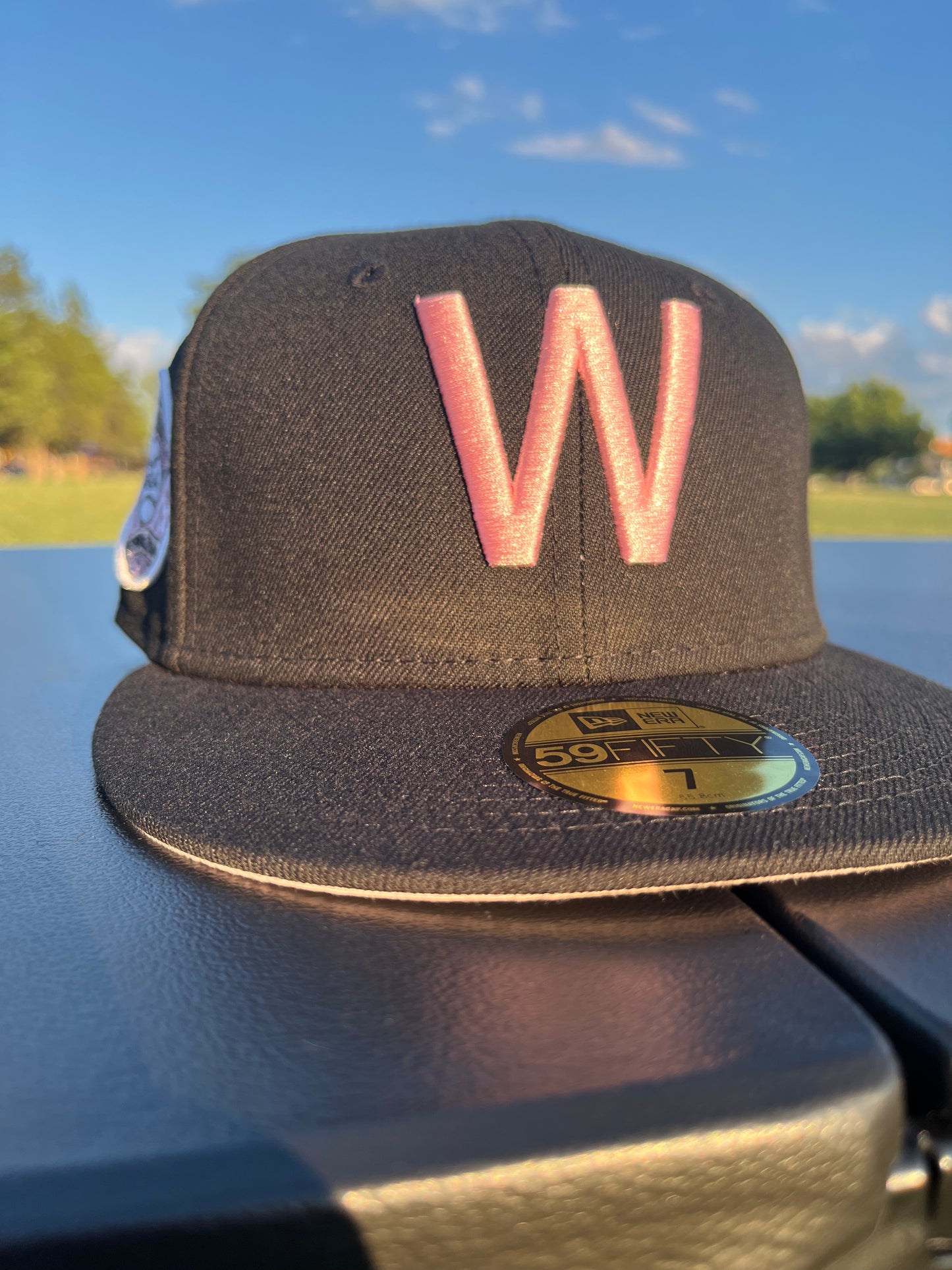 WASHINGTON SENATORS 1924 WORLD SERIES 𝔑𝔒 ℭ𝔒𝔐𝔓; FITTED [Size 7 + 7 1/4]