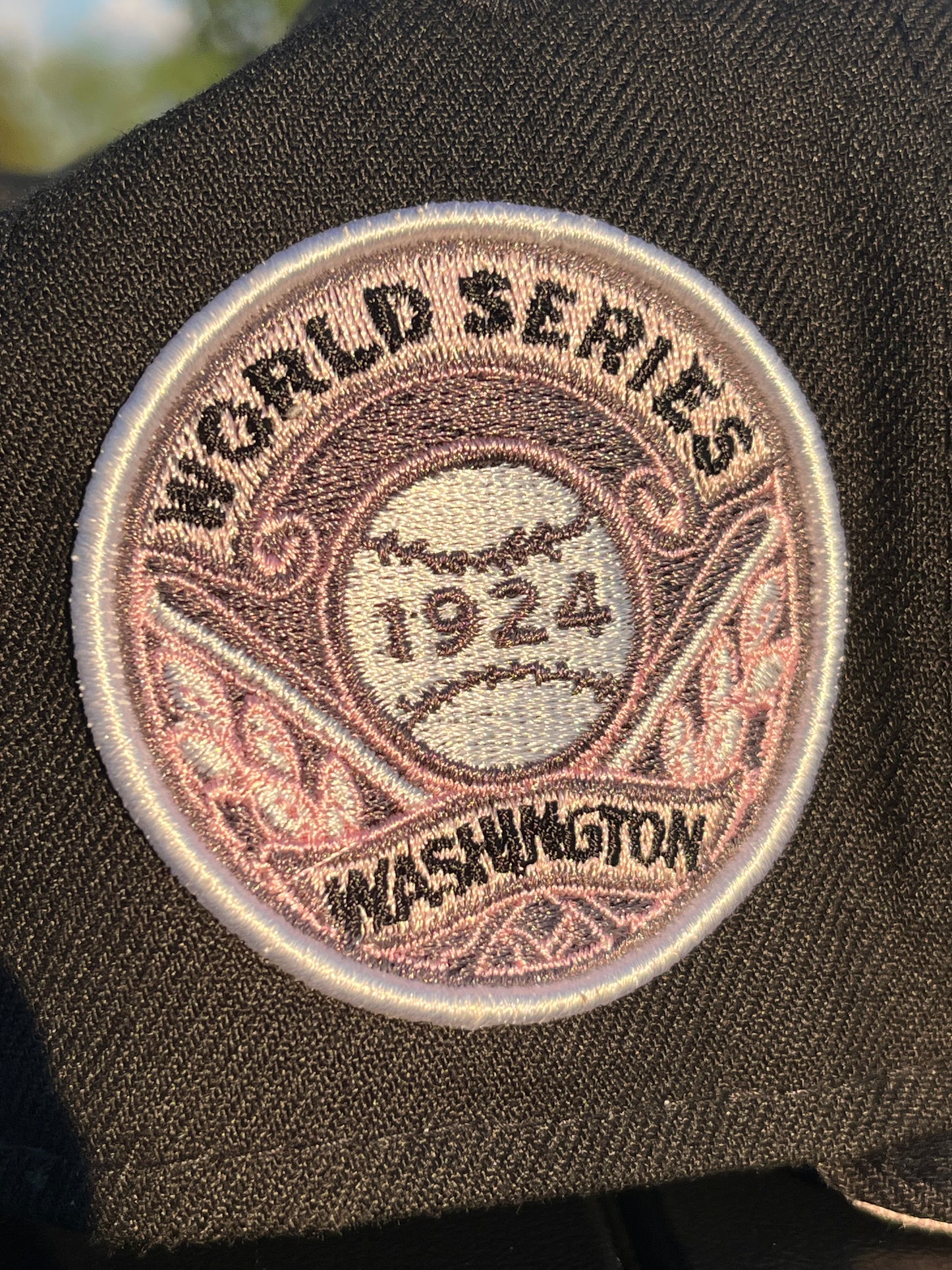 WASHINGTON SENATORS 1924 WORLD SERIES 𝔑𝔒 ℭ𝔒𝔐𝔓; FITTED [Size 7 + 7 1/4]