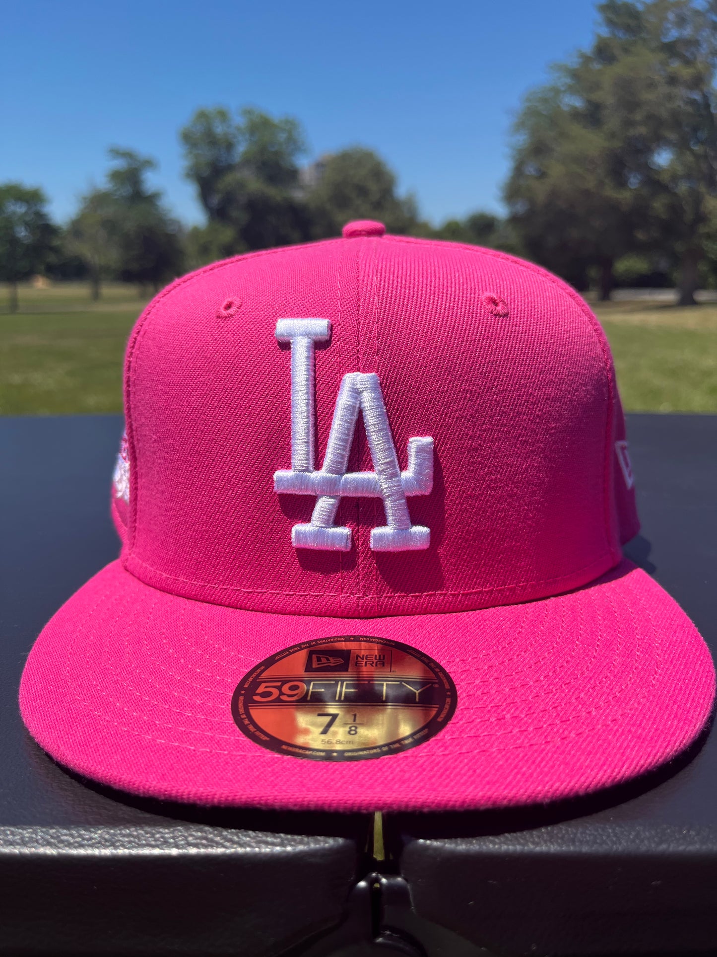 LOS ANGELES DODGERS 1981 WORLD SERIES 𝔑𝔒 ℭ𝔒𝔐𝔓; FITTED [SIZE 7 1/8 + 7 1/2]