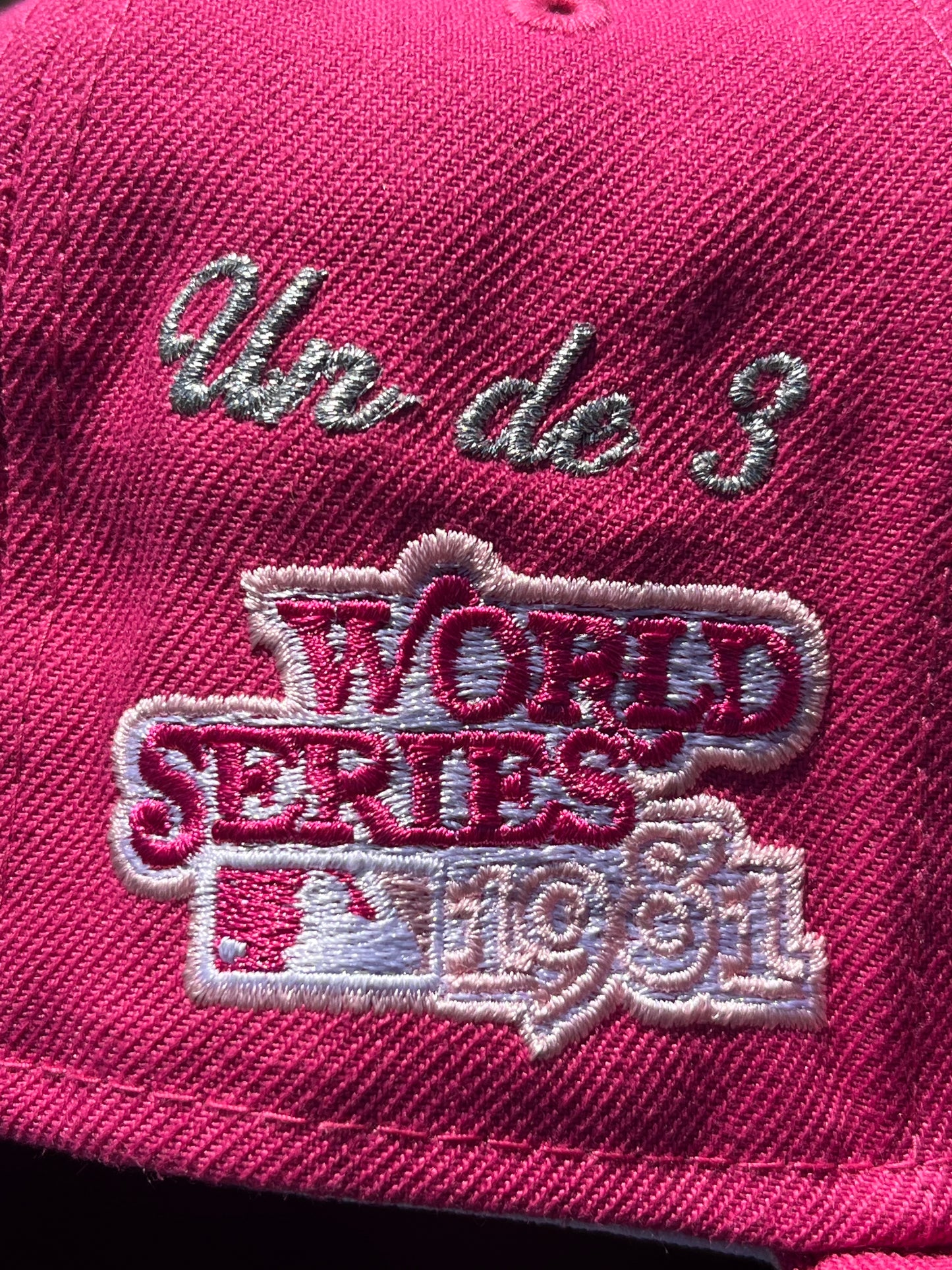 LOS ANGELES DODGERS 1981 WORLD SERIES 𝔑𝔒 ℭ𝔒𝔐𝔓; FITTED [SIZE 7 1/8 + 7 1/2]