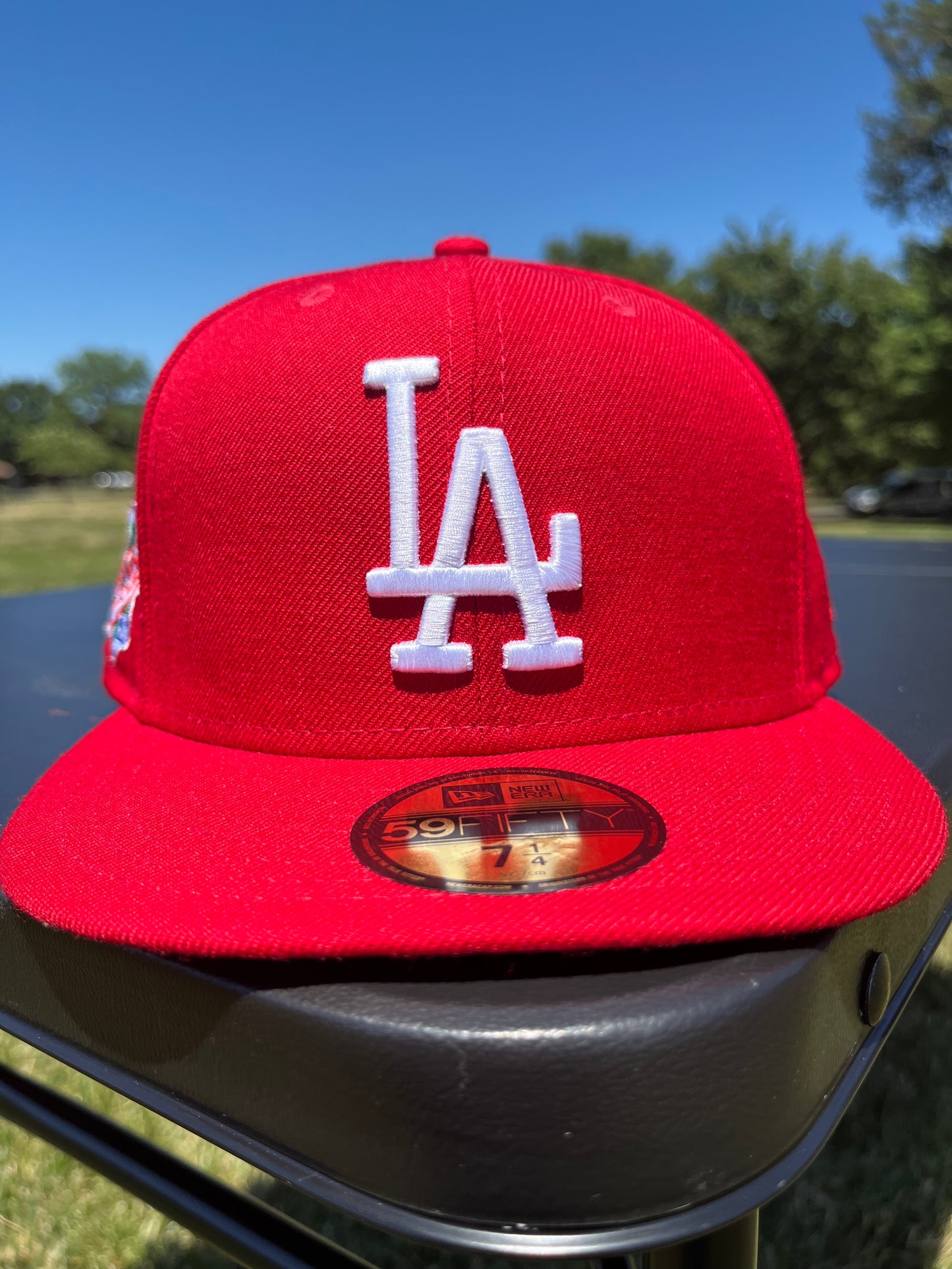 LOS ANGELES DODGERS 1988 WORLD SERIES 𝔑𝔒 ℭ𝔒𝔐𝔓; FITTED [SIZE 7 1/4 + 7 3/8]