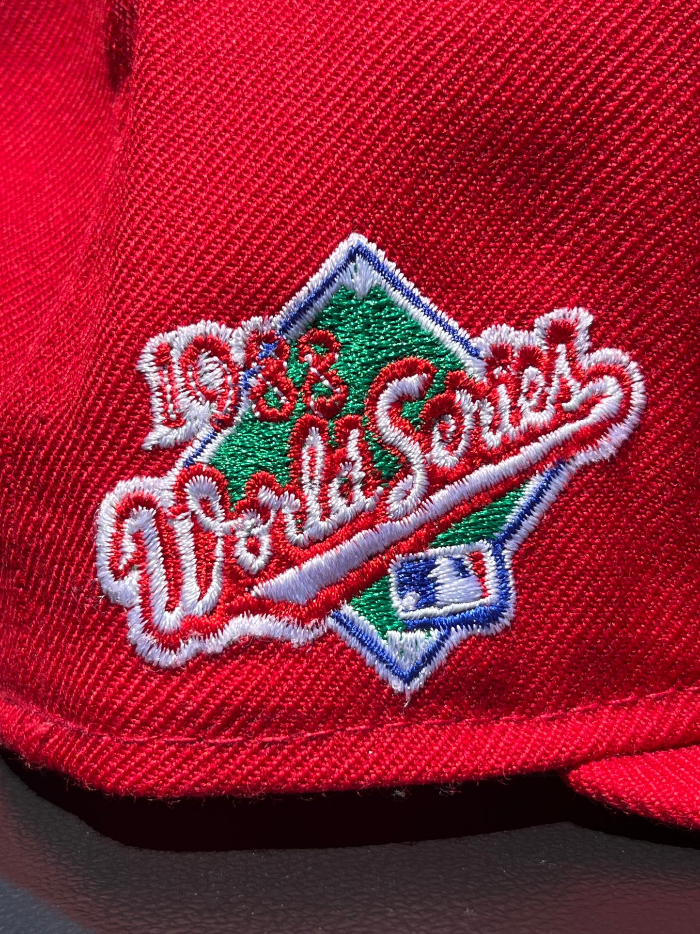 LOS ANGELES DODGERS 1988 WORLD SERIES 𝔑𝔒 ℭ𝔒𝔐𝔓; FITTED [SIZE 7 1/4 + 7 3/8]